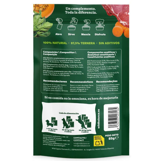 Topper de Ternera y Verduras 85g - Salsas Gourmet