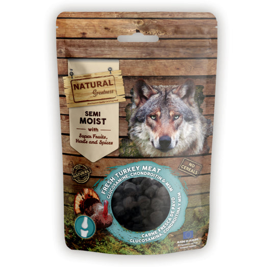 Bits semihumedos con Glucosamina Condroitina y msm Natural Greatness - joint support 150g