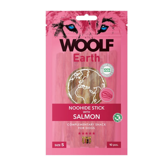 Woolf earth sticks with salmon 90 gr