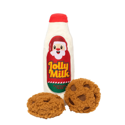 Pack 3 peluches FuzzYard Xmas Toy - Jolly Milk & Cookies