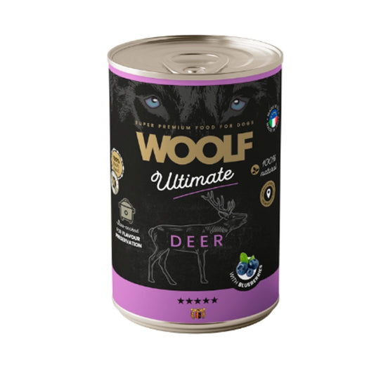 Lata Woolf Ultimate Perro Ciervo 400 gr
