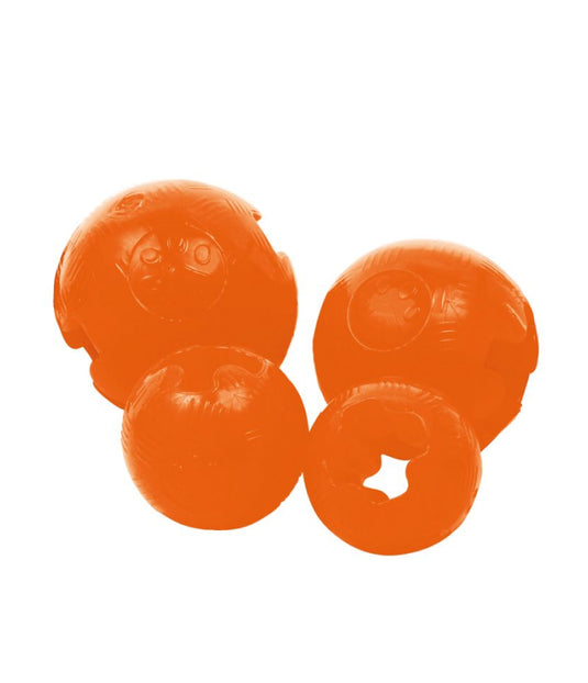 Pelota TPR naranja para perro