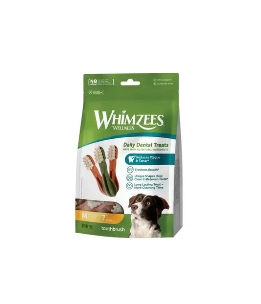 snack dental perro whimzees cepillo dientes m