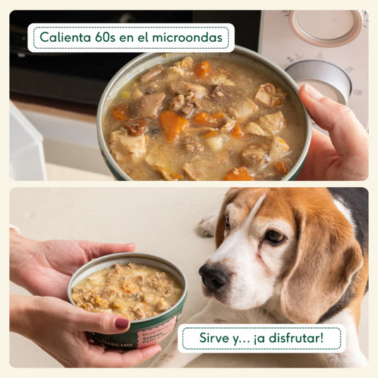 Cazuela casera de Ternera y Piña para perros 280g