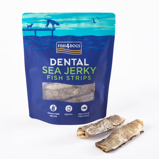 Fish4Dogs Snack dental Strips para perros 100g