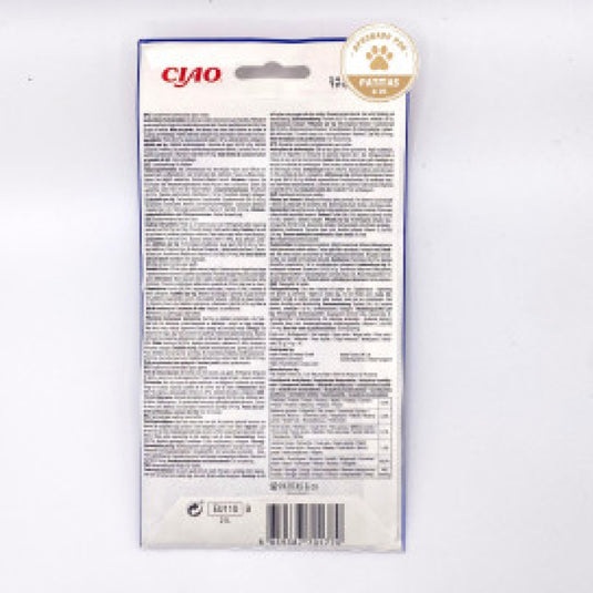 Churu Snack Cremoso de Atun y Ternera para gatos 14gx4 ud