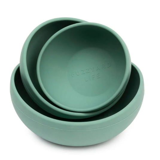 FuzzYard LIFE Silicone Bowl - Myrtle Green