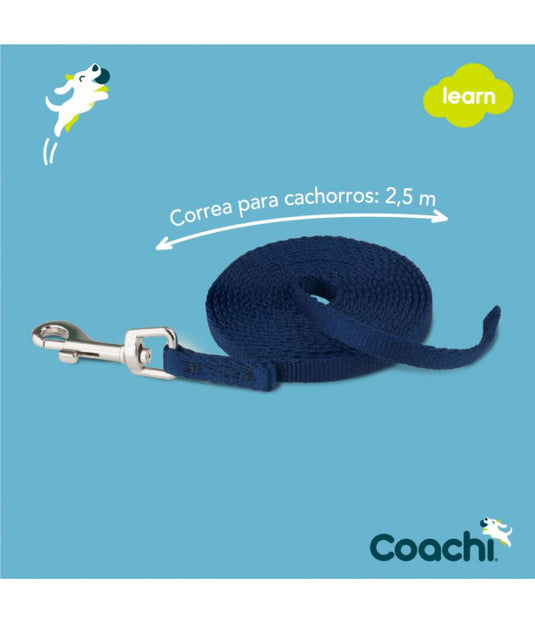 COACHI PUPPY TRAINING LINE AZUL 2.5M