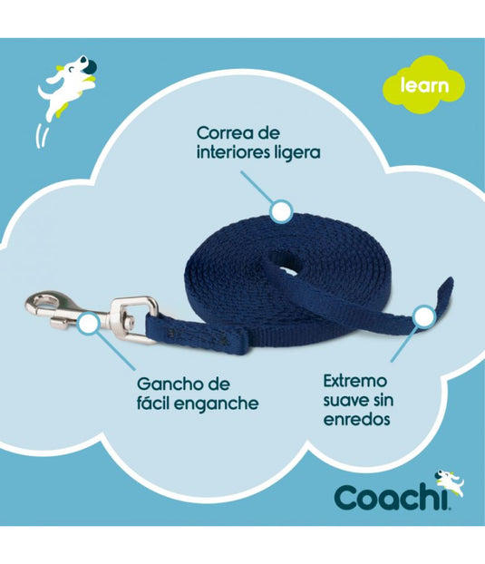 COACHI PUPPY TRAINING LINE AZUL 2.5M