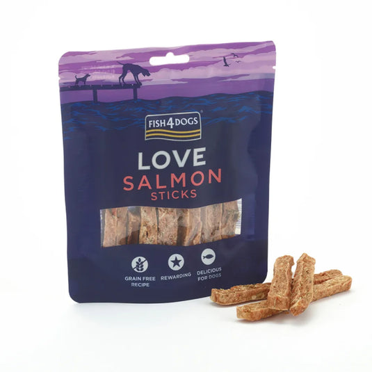 Fish4dogs stick SalmonSnack para perros 85g