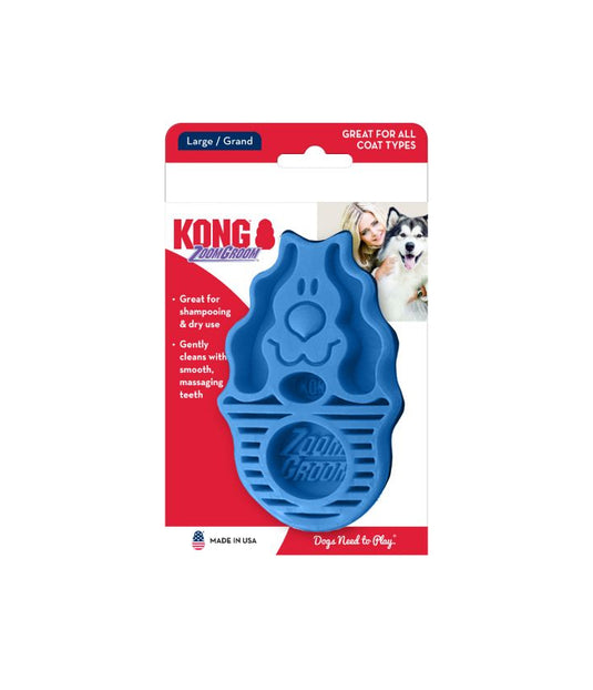 Kong cepillo goma perros suave zoomgroom