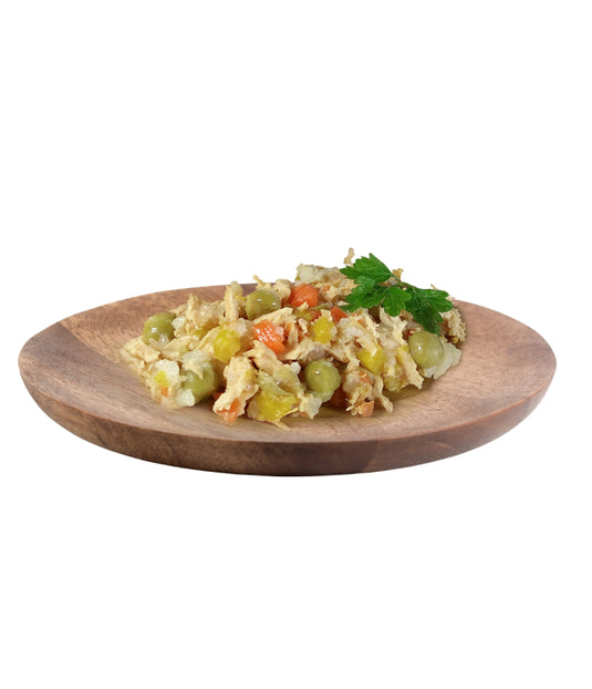 Lata Natural Greatness pechuga de Pollo y Vegetales 156 g