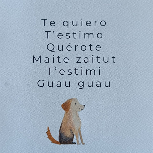 Lámina pintada a mano 'Te quiero'