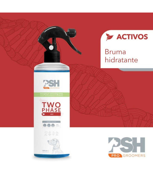 Two phase lotion Spray 500ml acondicionador instantáneo bifásico PSH groomers