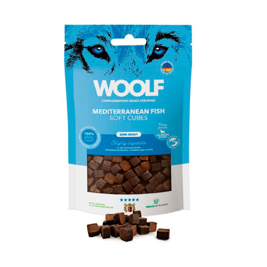 Woolf semihumedo monoproteico pescado mediterraneo 100 gr